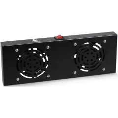 Модуль вентиляторный Cabeus (TRAY-FAN2-BK) 2 вент. черный