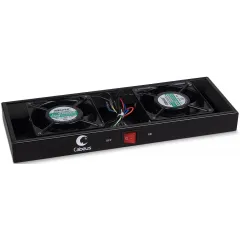 Модуль вентиляторный Cabeus (TRAY-FAN2-BK) 2 вент. черный