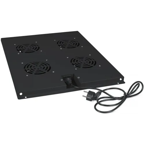 Модуль вентиляторный Cabeus (TRAY-80-BK) 4 вент. черный