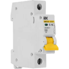 Выключатель автоматический IEK MVA20-1-010-C ВА47-29 10A тип C 4.5kA 1П 230/400В 1мод белый (упак.:1шт)