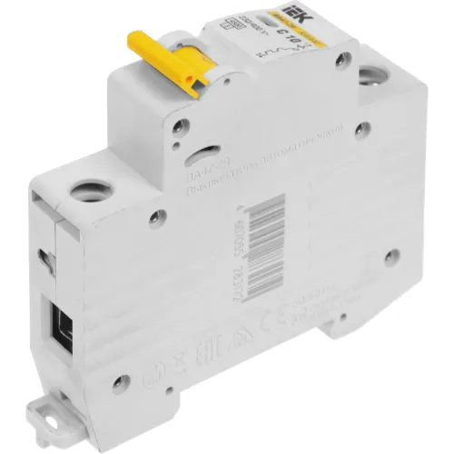 Выключатель автоматический IEK MVA20-1-010-C ВА47-29 10A тип C 4.5kA 1П 230/400В 1мод белый (упак.:1шт)