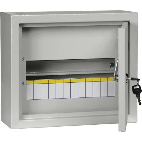 Щит распределительный IEK MKM14-N-12-31-Z ЩРн-12з-1 36 навесной 310мм 120мм 265мм 12мод. металл IP31 серый (упак.:1шт)