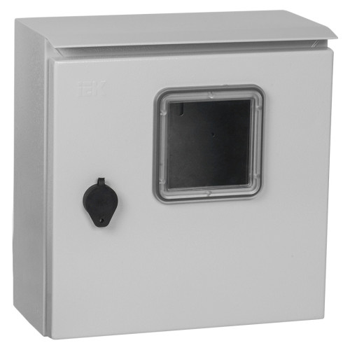 Щит распределительный IEK MKM51-N-01-54 TITAN ЩУ 1/1-0 У1 IP66 навесной 300мм 150мм 310мм 6мод. металл IP66 серый с возможностью установки счетчика (упак.:1шт)