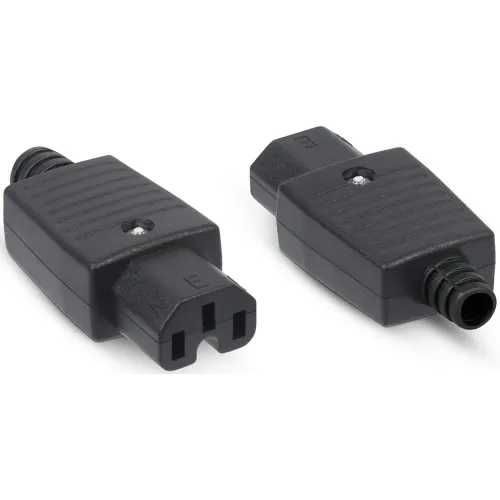 Вилка Cabeus IEC-320-C13 черный