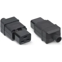 Вилка Cabeus IEC-320-C19 черный