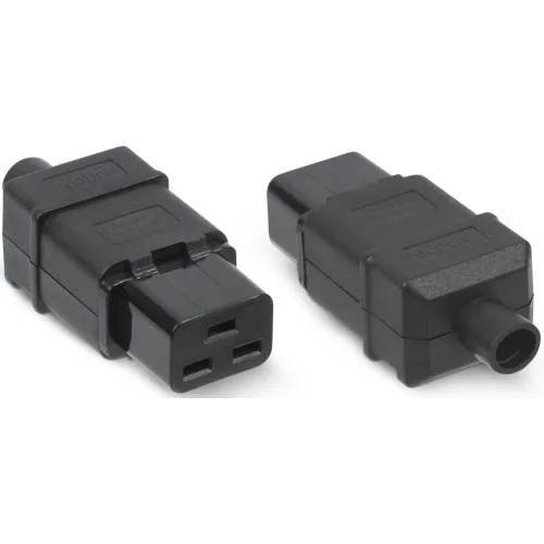 Вилка Cabeus IEC-320-C19 черный