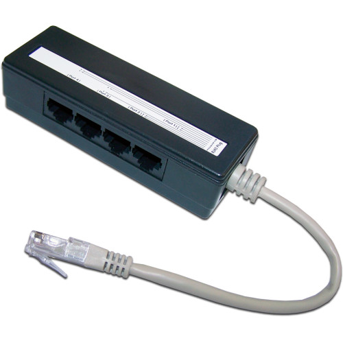 Сплиттер Lanmaster TWT-4U1 черный