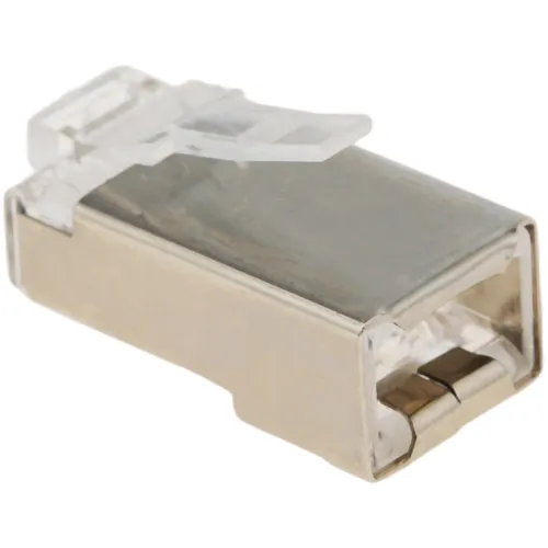 Коннектор WRline (WR-8P8C-5E-SH) FTP кат.5E RJ45 прозрачный (упак.:100шт)