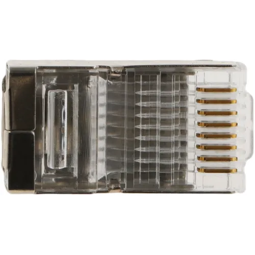 Коннектор WRline (WR-8P8C-5E-SH) FTP кат.5E RJ45 прозрачный (упак.:100шт)