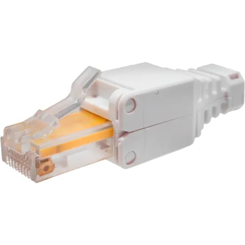 Коннектор Suprlan (10-0218-1) UTP кат.5E RJ45 с защитным колпачком серый