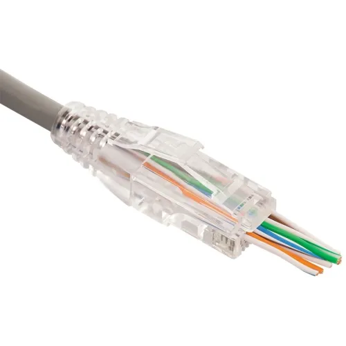 Коннектор Lanmaster (LAN-EZ45-8P8C/U6-100) UTP кат.6 RJ45 прозрачный (упак.:100шт)