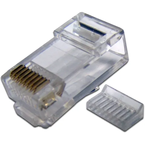 Коннектор Lanmaster (TWT-PL45-8P8C-6V) UTP кат.6 RJ45 прозрачный (упак.:100шт)