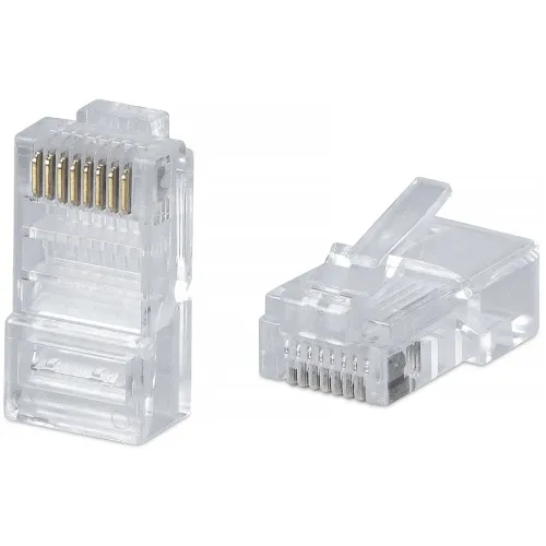 Коннектор Cabeus (8P8C) кат.5E RJ45 прозрачный