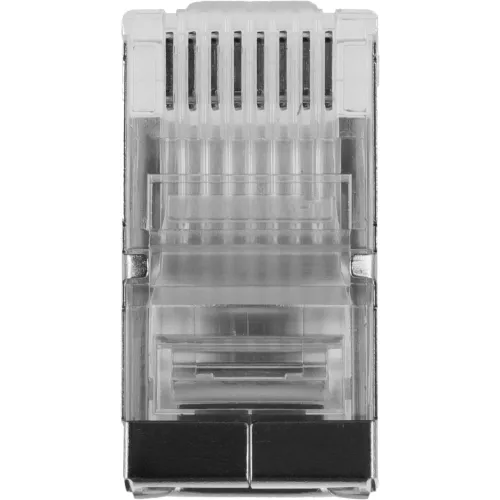 Коннектор Lanmaster (TWT-PL45/S-8P8C) FTP кат.5E RJ45 серебристый (упак.:100шт)