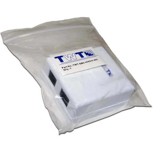 Розетка Lanmaster TWT-SM2-4545/6-WH настен.RJ45 2 кат.6 UTP бел.