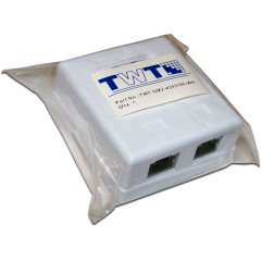 Розетка Lanmaster TWT-SM2-4545/S6-WH настен.RJ45 2 кат.6 STP бел. (упак.:1шт)