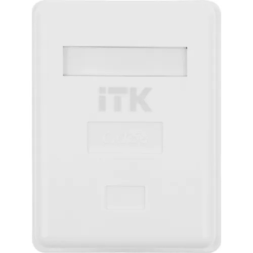 Розетка ITK CS2-1C5EU-12 настен.RJ45 1 кат.5E UTP бел.