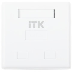 Розетка ITK CS2-1C5EU-22 настен.RJ45 2 кат.5E UTP бел. (упак.:1шт)