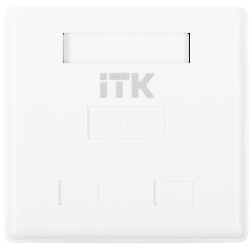 Розетка ITK CS2-1C5EU-22 настен.RJ45 2 кат.5E UTP бел. (упак.:1шт)