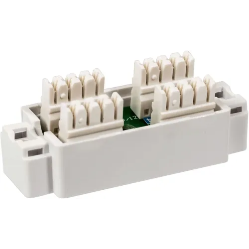 Адаптер Lanmaster TWT-CN110STP5E проходн.Dual IDC кат.5E STP