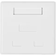 Розетка Hyperline SB1-2-8P8C-C5E-WHRJ45 2 кат.5E UTP бел. (упак.:1шт)