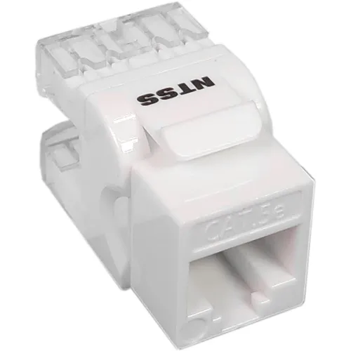 Модуль NTSS NTSS-KJ-UTP-RJ45-5E-180-WT информ. KeystoneRJ45 кат.5E UTP бел.