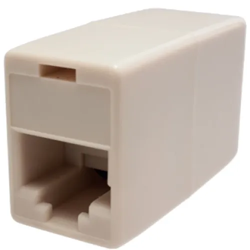 Адаптер Suprlan 10-0337-1 проходн. KeystoneRJ45 кат.5E UTP бронз. бежевый
