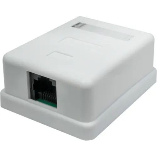 Розетка Suprlan 10-0307-1 наклад.RJ45 1 кат.5E UTP бел.