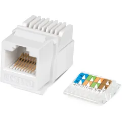 Модуль Cabeus KJ-RJ45-CAT.5E-TOOLLESS информ. KeystoneRJ45 кат.5E UTP бел.