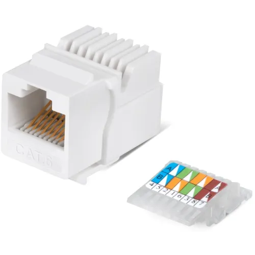 Модуль Cabeus KJ-RJ45-CAT.6-TOOLLESS информ. KeystoneRJ45 кат.6 UTP бел.