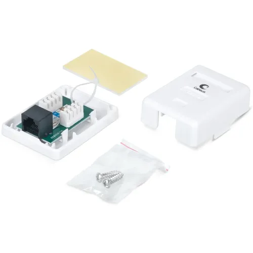 Розетка Cabeus WS-8P8C-CAT.5E-1 комп.Dual IDC кат.5E UTP бел.