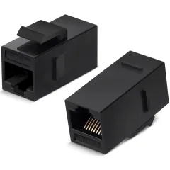 Адаптер Cabeus CA-KJ-8P8C-C5E проходн. KeystoneRJ45 1 кат.5E UTP бронз. черн.