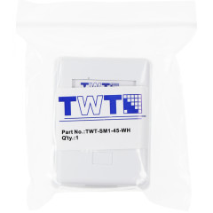 Розетка Lanmaster TWT-SM1-45-WHRJ45 1 кат.5E бел. (упак.:1шт)