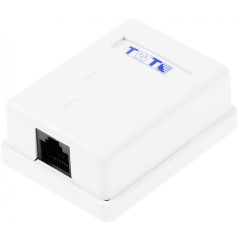 Розетка Lanmaster TWT-SM1-45-WHRJ45 1 кат.5E бел. (упак.:1шт)