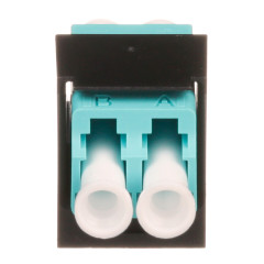 Адаптер Panduit CMDSAQLCZBL проходн. Mini-ComLC дупл. 50/125 OM3 черн.