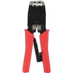 Инструмент обжимной ITK TM1-B11V для RJ-45/RJ-12/RJ-11 (упак:1шт) красный