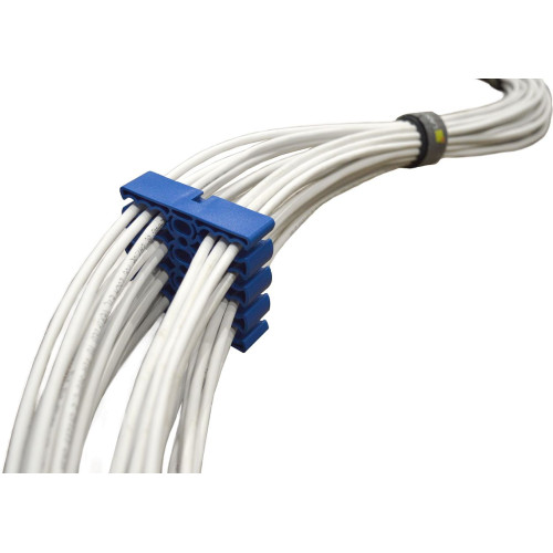 Гребенка Lanmaster LAN-CCLP24-BL для укладки кабеля (упак:1шт) синий