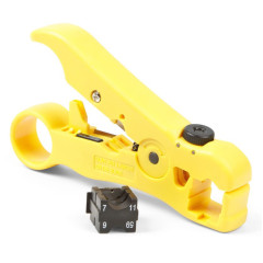 Инструмент зачистки Hyperline HT-352 для UTP/STP RF-59/6/11/7 (упак:1шт) желтый