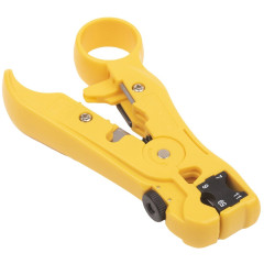 Инструмент зачистки Hyperline HT-352 для UTP/STP RF-59/6/11/7 (упак:1шт) желтый