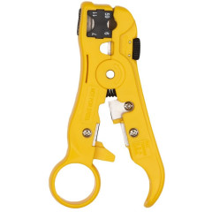 Инструмент зачистки Hyperline HT-352 для UTP/STP RF-59/6/11/7 (упак:1шт) желтый