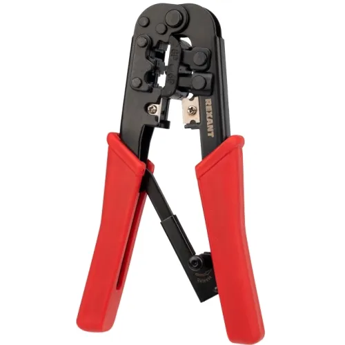 Инструмент обжимной Rexant HT-568R 12-3432 для RJ-45/RJ-12/RJ-11 красный