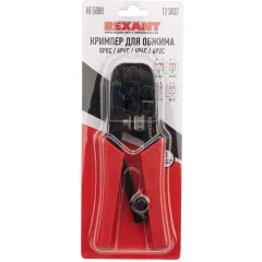 Инструмент обжимной Rexant HT-568R 12-3432 для RJ-45/RJ-12/RJ-11 красный
