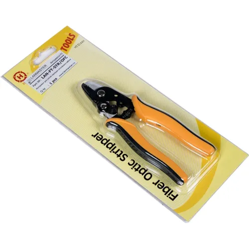 Инструмент зачистки Lanmaster LAN-FT-STR/OFC для зачистки оптического кабеля желтый/черный