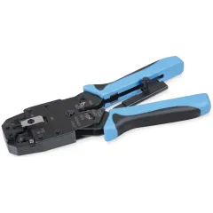 Инструмент обжимной Cabeus HT-2008AR для RJ-45/RJ-12/RJ-11 черный/синий