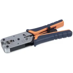 Инструмент обжимной Cabeus HT-L2182R для RJ-45 черный/оранжевый