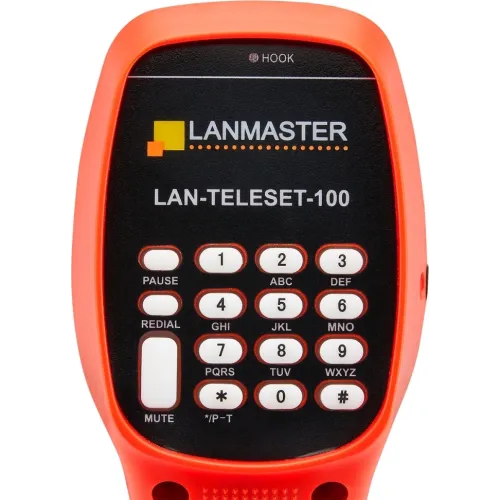 Трубка телефонная Lanmaster LAN-TELESET-100 для тестирования красный