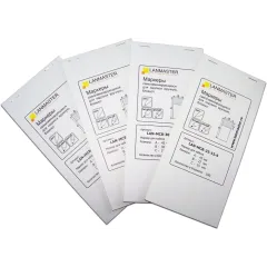 Маркер Lanmaster LAN-MCB-25X15X9 25x15мм полиэстр (упак:45шт) для лазерных принтеров белый