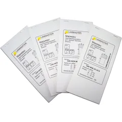 Маркер Lanmaster LAN-MCB-30X30X49 30x30мм полиэстр (упак:30шт) для лазерных принтеров белый