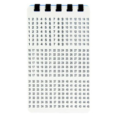 Маркер Lanmaster LAN-MCL-25x10x7 25x10мм полиэстр (упак:64шт) для лазерных принтеров белый