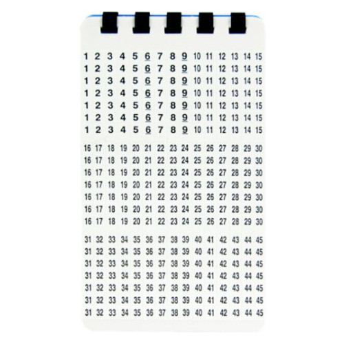 Маркер Lanmaster LAN-MCL-25x10x7 25x10мм полиэстр (упак:64шт) для лазерных принтеров белый